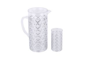 เหยือกน้ำอะคริลิกลายทองหรูหรา เป็นมิตรกับสิ่งแวดล้อม ลดราคาพิเศษ พร้อมแก้ว - Product Image 2