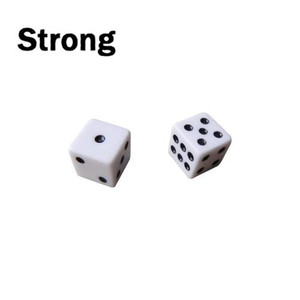 Mini Small D6 White Dice 8mm 10mm 12mm With Square Angle Color Black Point For Board Games Accessory - Product Image 1