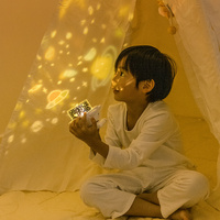 USB LED máquina recargable perro atmósfera estrella proyector para niños luz nocturna