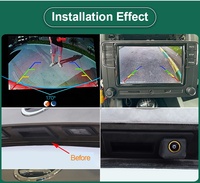 AHD 1080P 170 degrés Fisheye caméra de recul de voiture interrupteur à main automatique vue arrière pour Audi A3 A4 VW Touran Tiguan T6 Polo Skoda vitesse