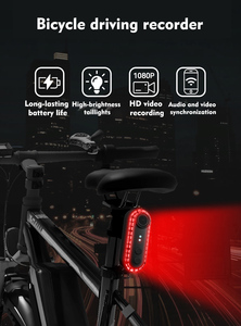 Telecamera Posteriore <span class=keywords><strong>per</strong></span> <span class=keywords><strong>Bicicletta</strong></span> con Luce di Sicurezza, Registratore HD 1080P con Lampada Posteriore, Registrazione Continua 6 Ore <span class=keywords><strong>per</strong></span> Ciclismo - Product Image 6