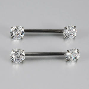 Anillos de Titanio G23 para <span class=keywords><strong>Piercing</strong></span> de Pezón, Joyería Corporal de Moda, <span class=keywords><strong>Piercing</strong></span> Sexy para el Pecho, Chapado en Oro con Circonita, Joyería de <span class=keywords><strong>Piercing</strong></span> Personalizada, Regalo - Product Image 6