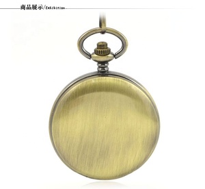 Montre de poche mécanique en bronze à deux cadrans, design squelette <span class=keywords><strong>moulin</strong></span> à vent personnalisé, épaisseur 18 mm, pour infirmière - Product Image 6