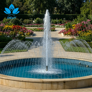 Fontana da Giardino Piccola per Esterni in Pietra Classica a Due Livelli con Scultura Intagliata per Progetti di Hotel, Piazze e Cortili - Product Image 4