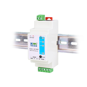 Servidor de dispositivo serie de 1 puerto RS485 a <span class=keywords><strong>Ethernet</strong></span> para Modbus TCP/MQTT con características Modbus maestro/esclavo y montaje en riel DIN - Product Image 1