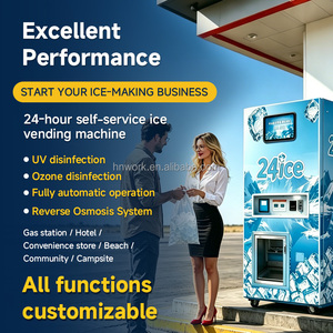 Machine automatique de fabrication et de distribution de glace par osmose inverse, la plus vendue, avec dosage quantitatif et emballage intégré - Product Image 3