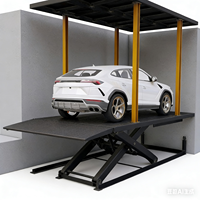 Plateforme élévatrice à ciseaux fixe double pont DAHUI 4000 kg pour garage souterrain de villa, certifiée CE, électrique