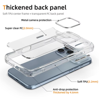 Étui magnétique Heybingo transparent en TPU+PC, résistant aux chocs et étanche pour 13 Pro Max