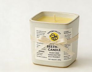 High Quality Tapom Valley 200g Pillar <b>Candles</b> Beeswax <b>Coconut</b> Oil Home Decoration for Parties & Weddings Zimbabwe Export Grade - Product Image 2