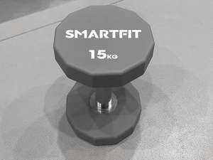 SMARTFIT 5-130lbs Haltères en uréthane avec poignée antidérapante Logo personnalisé Ensemble d'haltères en PU à 12 côtés - Product Image 6