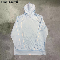 Veste de football rétro pour homme, personnalisée, écologique, légère, coupe-vent en nylon softshell, pull-over, printemps, surdimensionnée, brodée