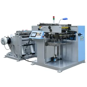Máquina dobrável tipo plc controlador de papel none-contato, máquina dobrável de etiqueta