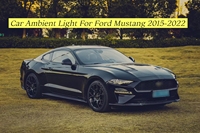 Pour Ford Mustang 2015-2022, kit d'éclairage ambiant intérieur de voiture Glefon en gros, 64 couleurs, commande par application, plug and play, lampe d'ambiance