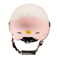 Casque de moto demi-face à visière unique avec boucle à dégagement rapide, casque de sécurité pour moto et scooter pour l'été