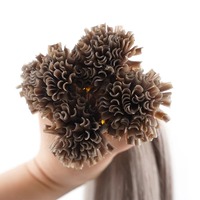 Extensions de cheveux humains Remy à pointe de kératine en forme d'escargot, pré-collées en U, double épaisseur, pointe plate, cheveux humains véritables, qualité salon, vierges, 100g