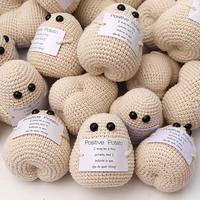 Vente en gros de jouets en peluche de luxe tricotés à la main Poupées au crochet Animaux en peluche doux Kits d'artisanat en laine de qualité supérieure DIY éducatif tissé