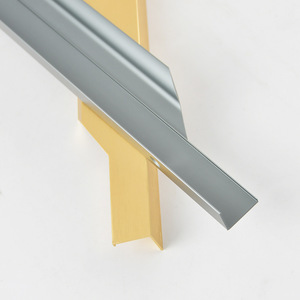 Embedded Thumb Concealed <b>Handle</b> Aluminum Alloy Door Mount Black <b>Brushed</b> Gold Matte Gray White Invisible Cabinet Drawer <b>Handle</b> - Product Image 5