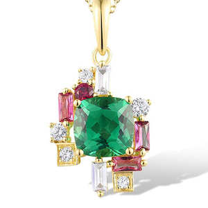 Vente en gros de luxe en argent sterling 925 pendentif avec zircon bijoux de mode pour femmes et hommes cadeau - Product Image 1