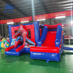 Trampoline gonflable extérieur transfrontalier pour enfants toboggan carré sac vilain extérieur grand château gonflable décrochage carré - Product Image 5