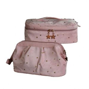 Nueva Bolsa de Cosméticos de Terciopelo con Cierre de Estrella para Mujer, Bolsa de Maquillaje Multiusos de Gran Capacidad para Guardar Joyas, Herramientas de Manicura - Product Image 5