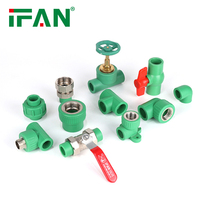 IFAN Vente Chaude Raccords de Plomberie PPR Verts 20-63mm Raccord en T Injecté pour Tuyaux PPR