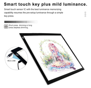 Planche lumineuse à LED <span class=keywords><strong>JSK</strong></span> format A3 pour artiste, dessin, alimentation USB 5V, planche à dessin lumineuse à LED - Product Image 2