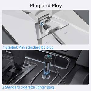 Cargador de Coche con Pantalla Digital Starlink <span class=keywords><strong>Mini</strong></span>, <span class=keywords><strong>Cable</strong></span> de Alimentación Starlink <span class=keywords><strong>Mini</strong></span> 12V-24V <span class=keywords><strong>USB</strong></span> C DC Impermeable para Starlink <span class=keywords><strong>Mini</strong></span> - Product Image 4