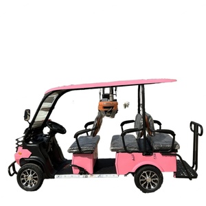 Carrito de Golf Eléctrico de 4 Ruedas y 6 Plazas con Neumáticos Anchos, Motor de 1800W-3000W, Batería de 72V-48V, Vehículo de Turismo con Neumáticos Anchos, Carro de Club - Product Image 1