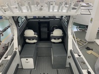 Perahu Aluminium Allsealion Alloy Boat Offshore 7.5m Gospel Fishing Boat, Kapal Pancing Aluminium Mesin Tempel Baru 200-300HP 8 Orang