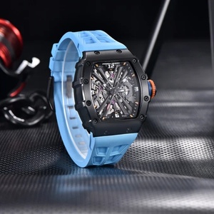 Montres à quartz pour homme PAGANI DESIGN PD-1738, mouvement VH65, cadran squelette, étanche 100 m, montre sport rectangulaire en verre saphir pour homme - Product Image 6