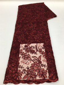 Ultimo tessuto africano 2022 di paillettes tessuto francese <span class=keywords><strong>Tulle</strong></span> champagne <span class=keywords><strong>ricamato</strong></span> pizzo <span class=keywords><strong>per</strong></span> le signore del vestito - Product Image 3