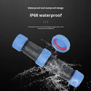 ปลั๊กเชื่อมต่อการบินกันน้ำ 10A แบบเชื่อมต่อชนิด Docking วัสดุหน้าสัมผัสทองแดง สำหรับ SP13 SP17 SP21-2-3-4-5-7-9 - Product Image 3