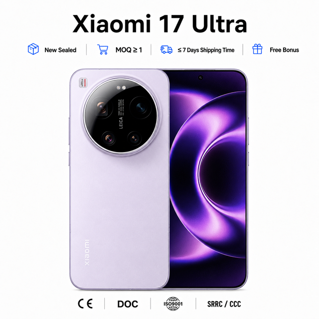 For 17 Ultra 5G Smartphone Octa Core 6.90" LTPO AMOLED 120Hz 6000mAh Battery 120W Quick Charge Snapdragon 8 Elite Gen 5 200MP