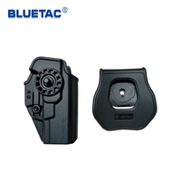 Sarung Pistol Polimer Bluetac OWB Taktis untuk Pinggang Kanan, Sarung Pistol Paddle untuk Menarik Senjata