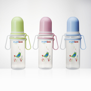 BPA Free Plastic PP Cheap Baby Feeding Bottle food grade Feeding Supplies PP Baby Bottle 250 ml with handle