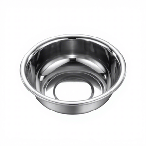 Large Stainless Steel Mixing Bowl <b>Round</b> <b>Basin</b> Dish Pan for Kitchen Food Prep Washing Baking Serving Multipurpose - Product Image 1