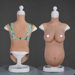 Poitrine artificielle réaliste en Silicone, <span class=keywords><strong>faux</strong></span> seins, pour <span class=keywords><strong>femme</strong></span> <span class=keywords><strong>enceinte</strong></span>, <span class=keywords><strong>ventre</strong></span> avec formes de poitrine pour Cosplay, pour transformeurs, 4/6/9 mois - Product Image 4