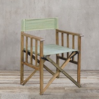 Chaises de café d'extérieur, mobilier de loisirs de style campagnard européen et américain, chaises pliantes