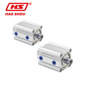 Série de cylindres minces CQ2, double tige, double effet, pièces pneumatiques à grand alésage, fabricant leader de Taïwan - Product Image 4