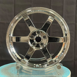 รังสี57DR ล้อและขอบล้อแม็กสีเงินมันวาว18 19 20นิ้ว5X112 5X114.3 5X120สำหรับ Honda Civic Toyota GT86 - Product Image 1