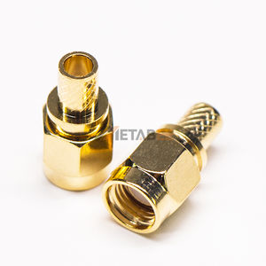Conector SMA para Cable RG58 LMR195 RG400 |   Conector y Enchufe de Crimpado de 50 Ohmios |   Adaptador RF Chapado en Oro para Sistemas de Antena de Baja Pérdida - Product Image 2