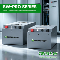 Batterie de véhicule électrique personnalisée Lifepo4, pack de batteries au lithium 60 volts 72 volts pour véhicules électriques, directement de l'usine