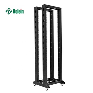 Gabinete de Recinto de Estante de Profundidad Estándar 27U Sin Puertas Y Paneles Laterales Estante de Marco Abierto Doble de 4 Postes - Product Image 3