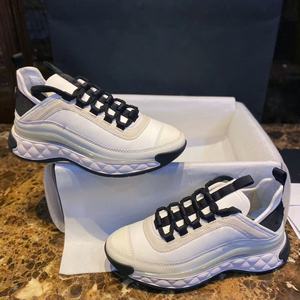 White Sporty Lace-up <b>Sneakers</b> 2025 Designer's New Style Light Luxury Versatile Thick-Soled Mesh Upper Breathable - Product Image 1