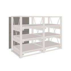 Supports muraux arrière Fami System Ar L850 H2210 Bleu RAL5012 - Product Image 3