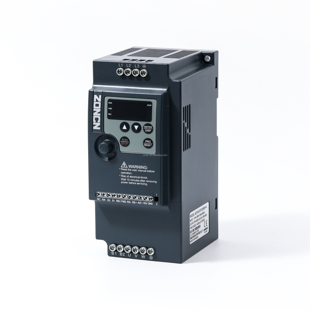 ZONCN Single/Three Phase 220V/380V VFD Drive with V/F Control RS485 Modbus Communication for Industrial AC Motors