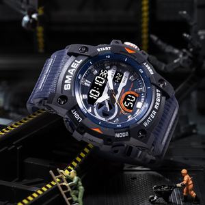 Montre de luxe haut de gamme SMAEL 8086 pour homme, analogique-numérique, LED, étanche, multifonction, sport - Product Image 4