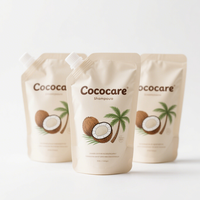 Sachet Doypack personnalisé imprimé 250ML 500ML 1L pour lessive, shampoing, savon liquide pour les mains, recharge avec bec verseur