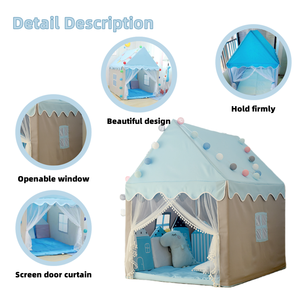 Carpa <span class=keywords><strong>de</strong></span> Juego Infantil <span class=keywords><strong>de</strong></span> Alta Calidad con Diseño <span class=keywords><strong>de</strong></span> Castillo <span class=keywords><strong>de</strong></span> Princesa, Estilo Elegante, en Caja - Product Image 2