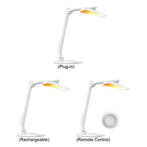 Lampe de bureau LED réglable à télécommande, protection des yeux, rechargeable, commande tactile, gradation progressive, pour lecture et camping - Product Image 1